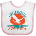 thumbnail image 3 of Inktastic Fort Lauderdale Florida Vacation Trip Boys or Girls Baby Bib, 3 of 4