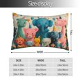 thumbnail image 2 of KLL Cute Animal Party Pillow Covers Envelope Closure,Super Soft and Cozy Fuzzy Fleece Pillow Case Cover 14"x20", 2 of 5