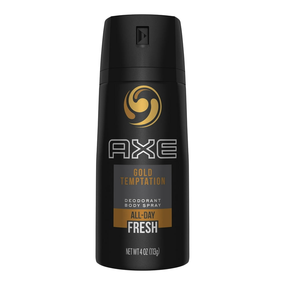 Axe Gold Temptation Body Spray for Men, 4 Oz