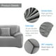 thumbnail image 5 of EeaseMX WINOMO - Funda de sofá de 3 plazas, antiácaros y de alta elasticidad (gris), 5 of 7
