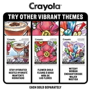 Crayola Plant Lady Adult Coloring Book, 32 Pgs, Alcohol Marker Friendly Paper, Mindfulness and Screen Free Activity for Adults and Plant Parents