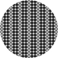 thumbnail image 1 of Ahgly Company Indoor Round Patterned Midnight Gray Area Rugs, 7' Round, 1 of 6