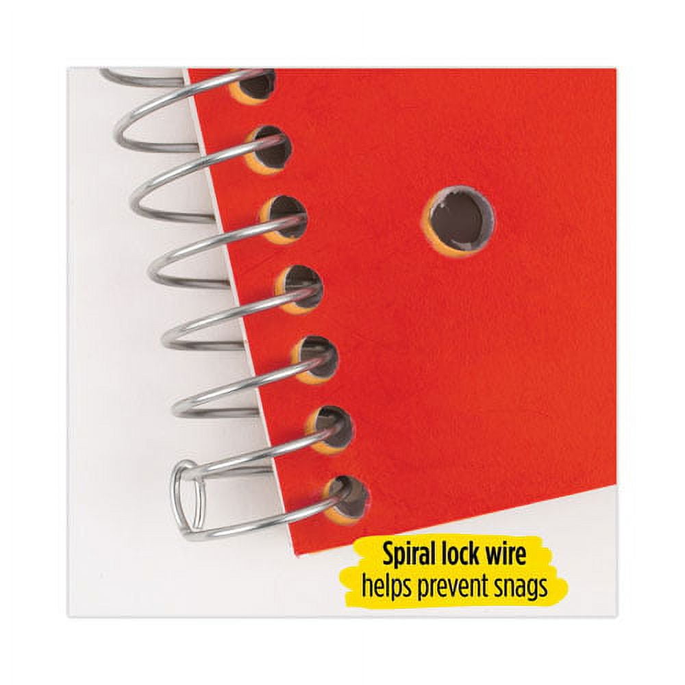 Wirebound Notebook, 1 Subject, Wide/Legal Rule, Randomly Assorted Covers, 10.5 x 8, 100 Sheets, 6/Pack | Bundle of 5 Packs