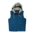 thumbnail image 1 of Chaleco desmontable American Rag con capucha para Hombre Azul Pequeño, 1 of 2