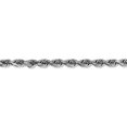 thumbnail image 2 of Real 14kt White Gold 4.5mm Diamond Cut Quadruple Rope Chain Chain Bracelet; for Adults and Teens; for Women and Men, 2 of 4
