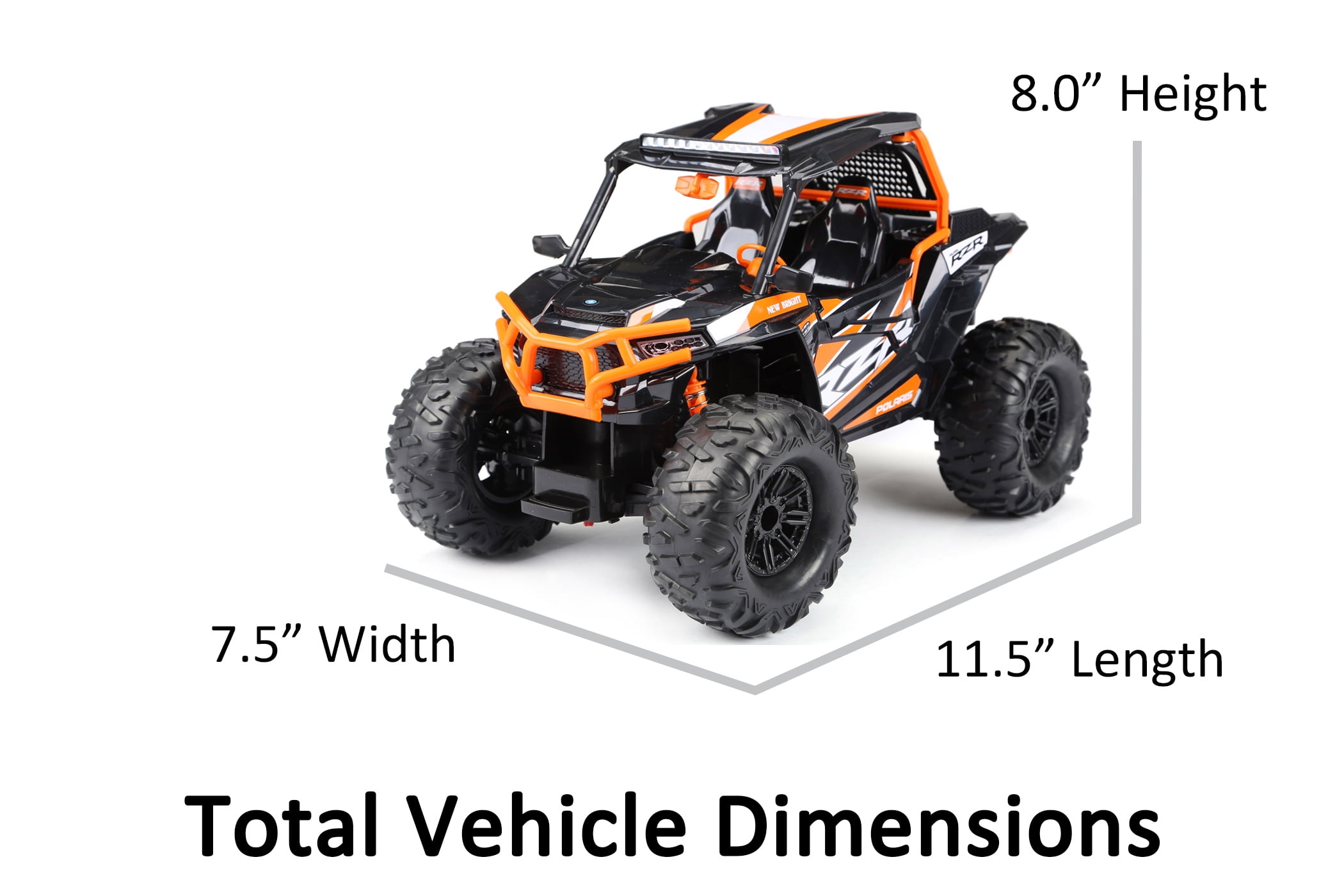New Bright RC 1:14 Radio Control 2019 Polaris RZR - Orange