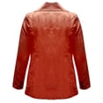 thumbnail image 5 of Women Blazers for Work Casual Lightweight Suit Jacket Solid Long Sleeve Tops Button Coat Tops Summer Slim Fit Ladies Blazer, 5 of 7