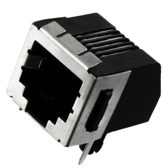 10 Pack of 555140-4 Connector RJ-25 F 6 POS 2.54mm Solder RA Thru-Hole 6 Terminal 1 Port