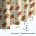 thumbnail image 6 of Pioneer Flower Floral Print Pattern Shower Curtain 72”x72", Bathroom Decorative Shower Curtain Set with 12 Hooks, Waterproof Washable, 6 of 6