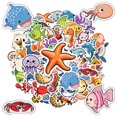 thumbnail image 5 of 35pcs Cute Animal Stickers Kids Stickers Ocean Stationery Stickers for Laptops Phones Suitcases, 5 of 9