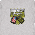 thumbnail image 4 of Inktastic Proud Military Daughter Soldier Hero Girls Long Sleeve Toddler T-Shirt, 4 of 5