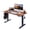Black Frame, variant on Electric Standing Desk, Adjustable Height Stand up Desk, 24x48 Inches Sit Stand Home Office Desk,Frame/Mahogany Top, Natural Wood