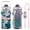 Color 1, variant on Party Zealot Large Half Gallon 64 OZ Motivational Water Bottle with Sleeve Straw Time Marker BPA Free for Sport and Fitness