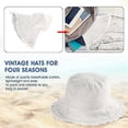 thumbnail image 3 of Bucket Hats Wide Brim Cotton Sun Hats for Women Summer Outdoor Travel Beach Sun Hat UPF 50+, 3 of 5
