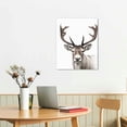 thumbnail image 2 of Nawypu BACKYMRART Reindeer Prints Animal Poster Winter Canvas Wall Art Nordic Christmas Snow Covered Trees Home Decor Artwork Print Room, 2 of 4