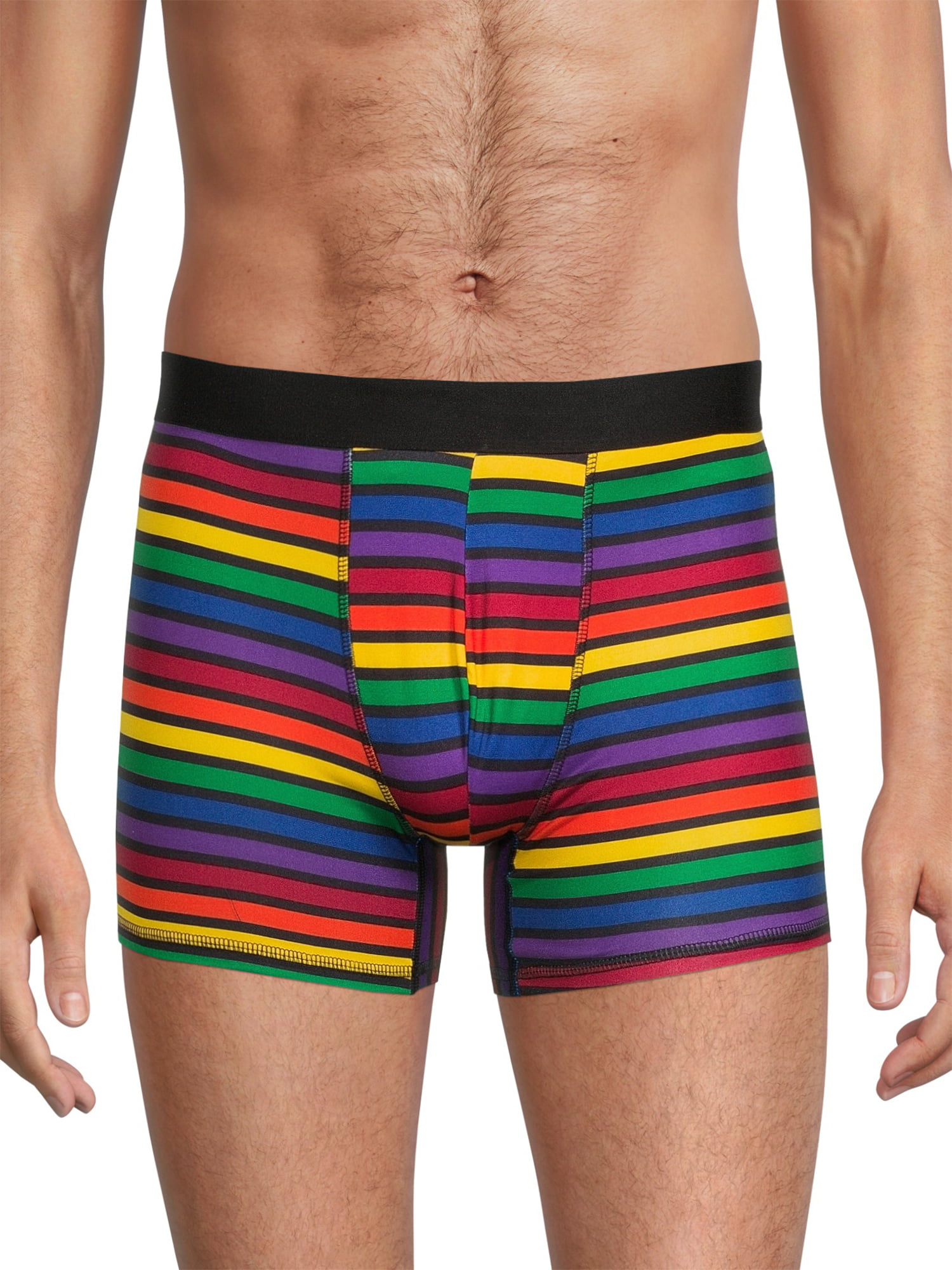 Pride Rainbow 2-Pack Adult Mens Boxer Briefs, Sizes S-3XL 