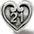 thumbnail image 5 of Sterling Silver Reflections 21 Heart Bead (9.3 X 9.2) Made In India -Jewelry By Sweet Pea, 5 of 8