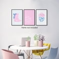 thumbnail image 3 of FCCUYE 3 Piece Trendy Pink Canvas Wall Art, Grand Millenial Pink Bow Ties Posters for Room Aesthetic, Preppy Watercolor Cherry Heart Ace A Poker Pictures, Coastal Art Decor 12x16in Unframed, 3 of 6