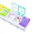 thumbnail image 7 of Maxpert Weekly Pill Organizer Case - Push Button Pill Planner, Easy Open Arthritis Friendly Medicine Organizer, Large Pill Case for Medication, Vitamins, Fish Oil, Supplements, 7 Day Pill Box, 7 of 7