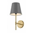 thumbnail image 4 of 83520FY Lark Blake - 14W 1 LED Wall Sconce In Classic-17 Inches Tall and 8 Inches Wide-French Gray/Lacquered Brass Finish, 4 of 19