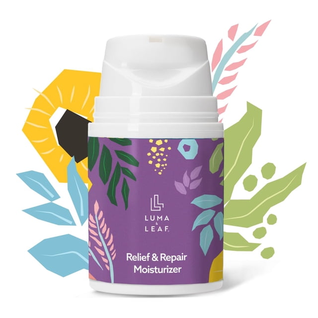 Crema hidratante facial LUMA & LEAF Crema hidratante para piel seca vegana