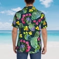 thumbnail image 6 of Bixox Men's Hawaiian Shirts Men's Watercolor Cactuses Print Short-Sleeve Shirt-Large, 6 of 8