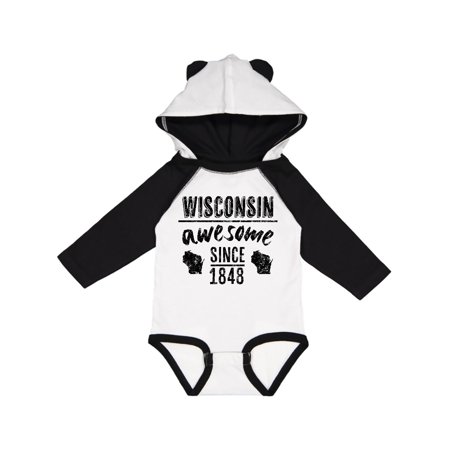 

Inktastic Wisconsin Awesome Since 1848 Gift Baby Boy or Baby Girl Long Sleeve Bodysuit