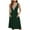 DT-Army Green, variant on Women's Contrast Strap Slip Dress, Pocketed, Evening Event & Date Night Outfit, Stretchy Jersey Fabric