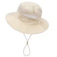thumbnail image 5 of WOYY Sun Protection Bucket Hat Solid Wide Brim Breathable Beach Sun Hat for Boys Girls, 5 of 6