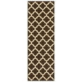 thumbnail image 1 of Modern Quatrefoil Coffee Hallway Runner Rug by Blue Nile Mills, 1 of 3