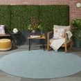 thumbnail image 6 of Nourison Positano Indoor/Outdoor Aqua 8' x round Area Rug, (8 Round), 6 of 11