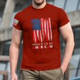 thumbnail image 5 of Yiaimeir Men's Patriotic T-Shirt With Distressed American Flag Print Proud to Be American Short Sleeve Tee Streetwear,Size M-3XL, 5 of 5