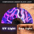 thumbnail image 3 of Ventilador plegable Hand Rave dmjuncong Large Rainbow UV 65 cm, 3 of 6
