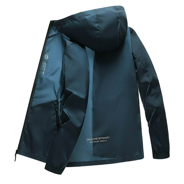 Pisexur Veste de Protection Solaire UPF 50+ pour Homme à Fermeture Éclair Intégrale, Chandail à Capuchon Léger, Chemises d'Été pour la Randonnée, la Pêche, Plein Air et Coupe Oversize, Vêtements de Protection Solaire Respirants et Frais pour Hommes
