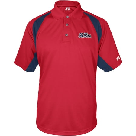 Russell NCAA Ole Miss Rebels, Men's Synthetic Polo - Walmart.com