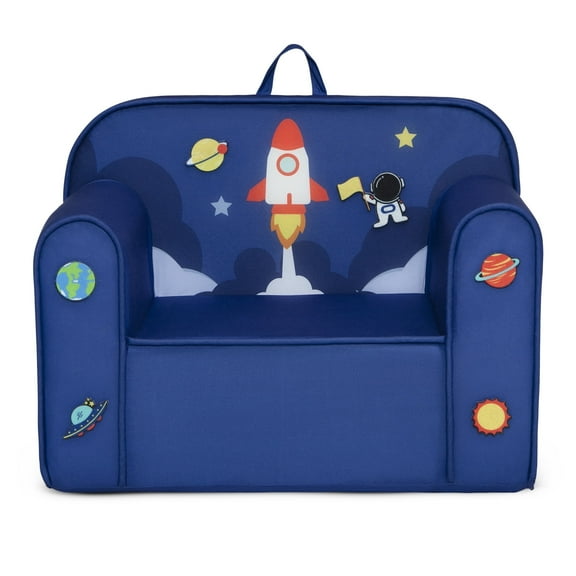 Delta Children Mix & Match Cozee Kids Chair with Interchangeable Patches, Space