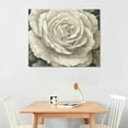 thumbnail image 3 of JRXY  Framed White Flower Wall Art Blooming Floral Canvas Wall Decor Abstract Rose Flowers Pictures Modern Giclee Print Artwork for Living Room Bedroom Bathroom,  pattern1, 3 of 5