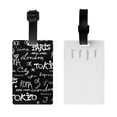 thumbnail image 2 of Luggage Tags for Suitcases, Travel The World Leather Bag Luggage Tags ID Label Tags Privacy Protection Travel Bag Labels, 2 of 6