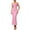 Pink, variant on KHONTS Off the Shoulder Maxi Dress for Women Corset Ruched Bodycon Formal Wedding Guest Dresses Yellow XS