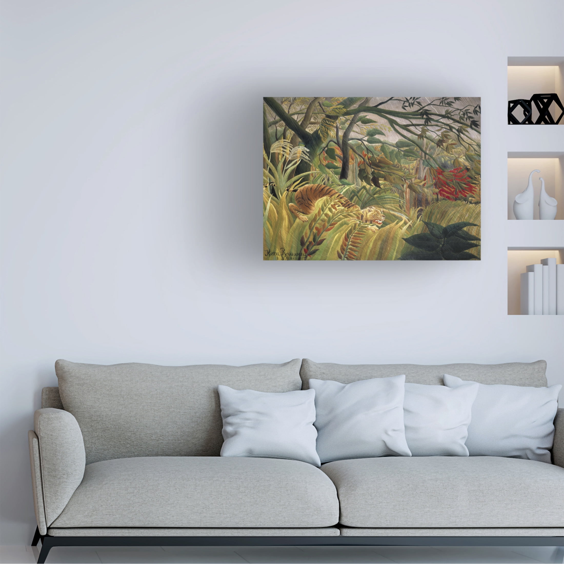 Trademark Fine Art Henri Rousseau Rousseau's Jungle V Canvas Wall Art