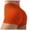 Orange, variant on Yammkia Womens Shorts with Pockets Women's Workout Gym Shorts High Waisted Butt Lifting Scrunch Butt Seamless Booty Shorts Black,L