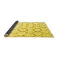 thumbnail image 2 of Ahgly Company Indoor Round Trellis Yellow Contemporary Area Rugs, 7' Round, 2 of 4