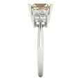 thumbnail image 3 of Three-Stone Engagement Ring for Women - 2.5ct Yellow Moissanite in 14K White Gold Promise Ring, 3 of 6