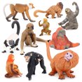 thumbnail image 1 of Set de figuras genéricas de mono realista, 10 unidades, PVC, 5-22,3 cm, 1 of 1