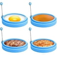 thumbnail image 1 of Silicone Egg Ring, Egg Rings Non Stick, Egg Cooking Rings, Perfect Fried Egg Mold or Pancake Rings, 1 of 5