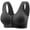Womens Bras Black, variant on Womens Everyday Bras, Daisy Bras for Older Women Front Closure Womens Plus Size Full Coverage Supportive Bra No Underwire Comfy Underwear L-3XL