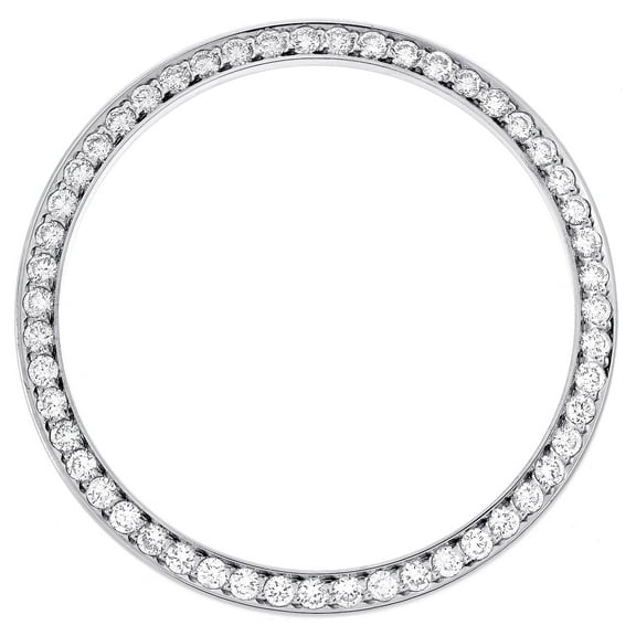 Custom Diamond Bezel For Rolex DateJust 36 Fits 36mm Watch Bead Set 1.30 CT.