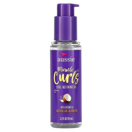 Aussie Miracle Curls Curl-Defining Oil 3.2 fl oz (95 ml) Pack of 2