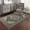 Blue/ Taupe, variant on HomeRoots  2 x 8 ft. Oriental Power Loom Stain Resistant Runner Rug with Fringe, Multi Color