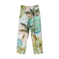 thumbnail image 4 of Daiia Watercolor Palm Tree Men's Sleep Pant with Pockets and Drawstring,Pajama Pants-Medium, 4 of 9